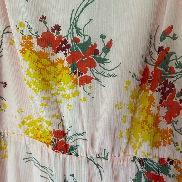 J. CREW MERCANTILE Floral Tiered Maxi Dress Sunburst Bouquet Size 12 - Picture 8 of 10